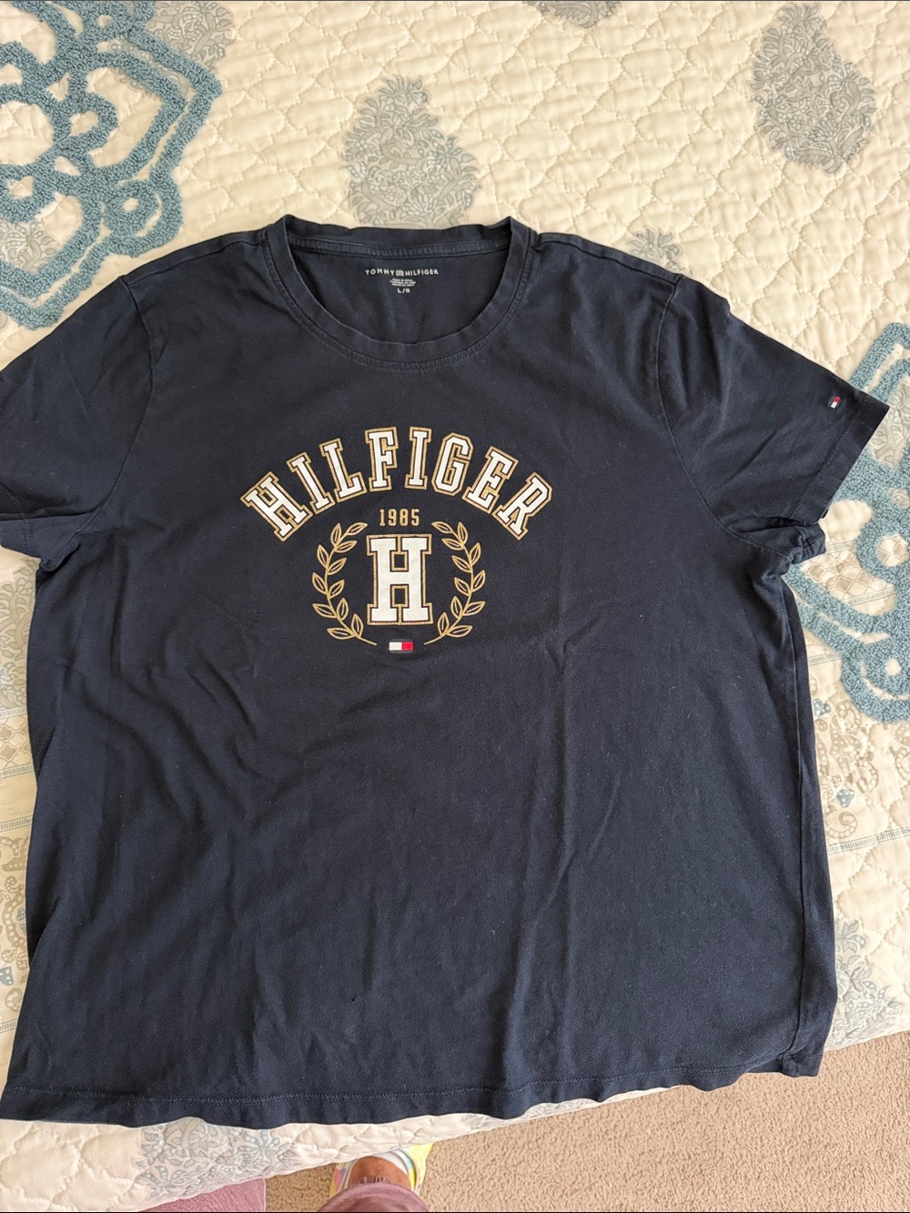 Tommy Hilfiger Navy Logo Crest Graphic Tee